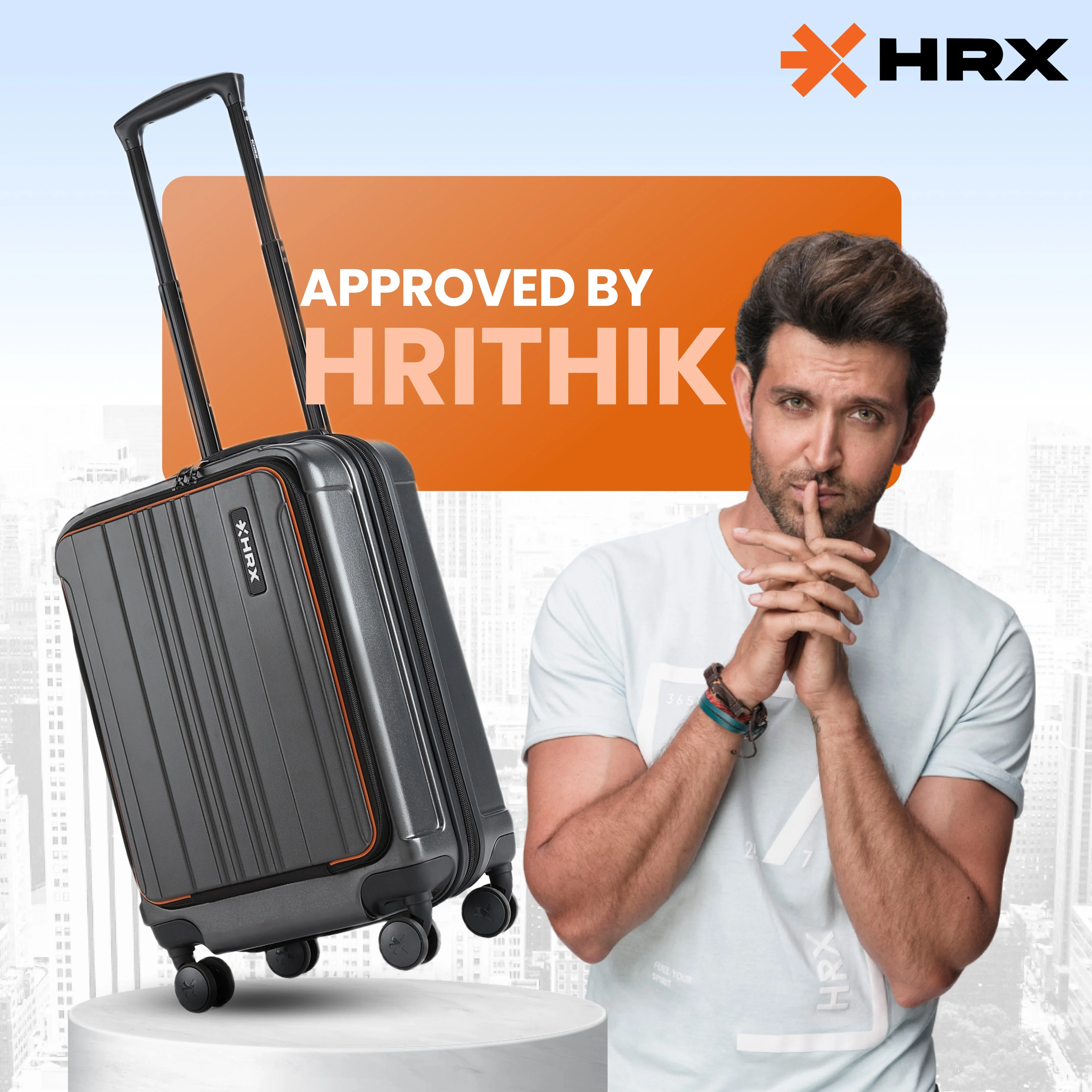 HRX Force Urban Trolley with Laptop Compartment - Image 12