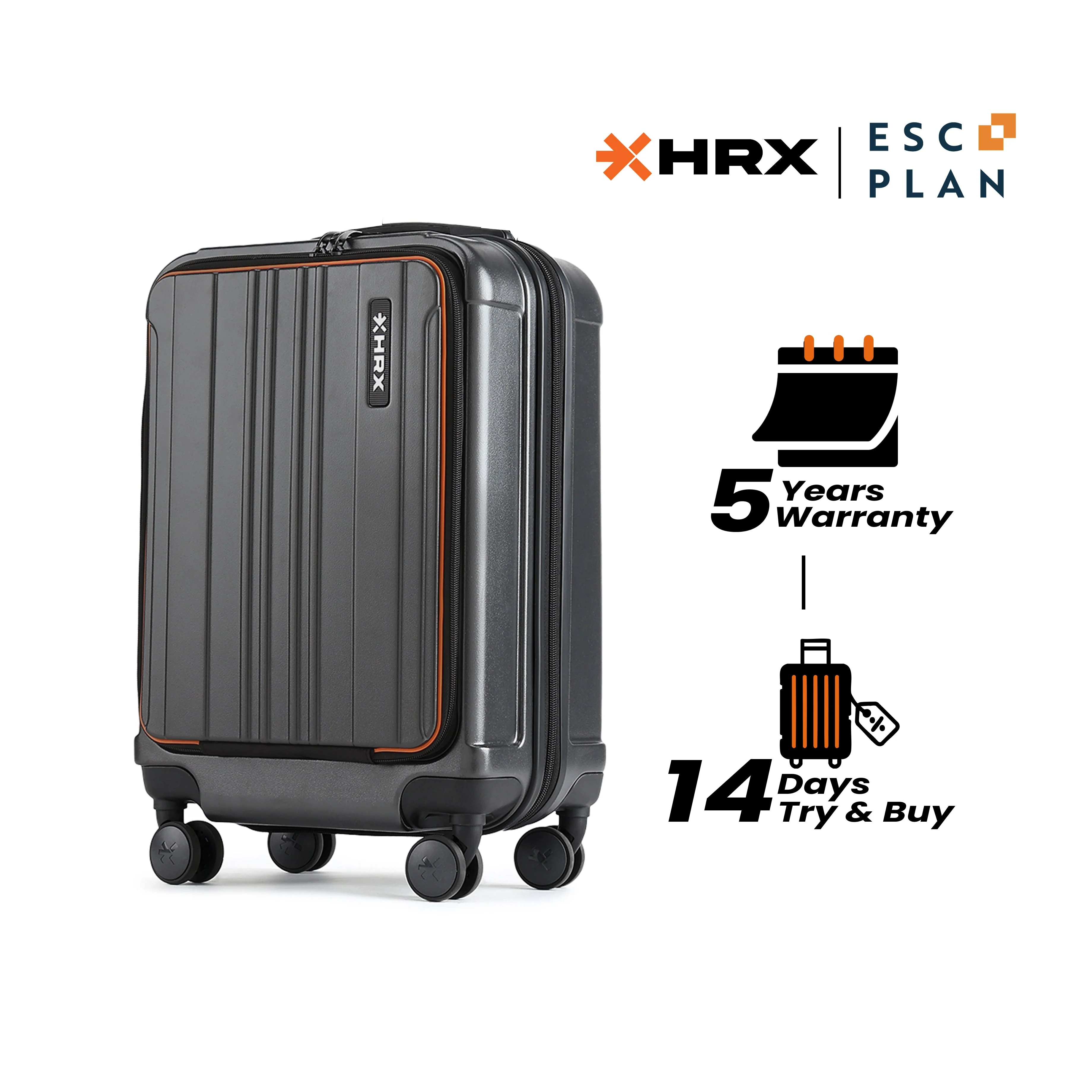 HRX Force Urban Trolley with Laptop Compartment - Image 16