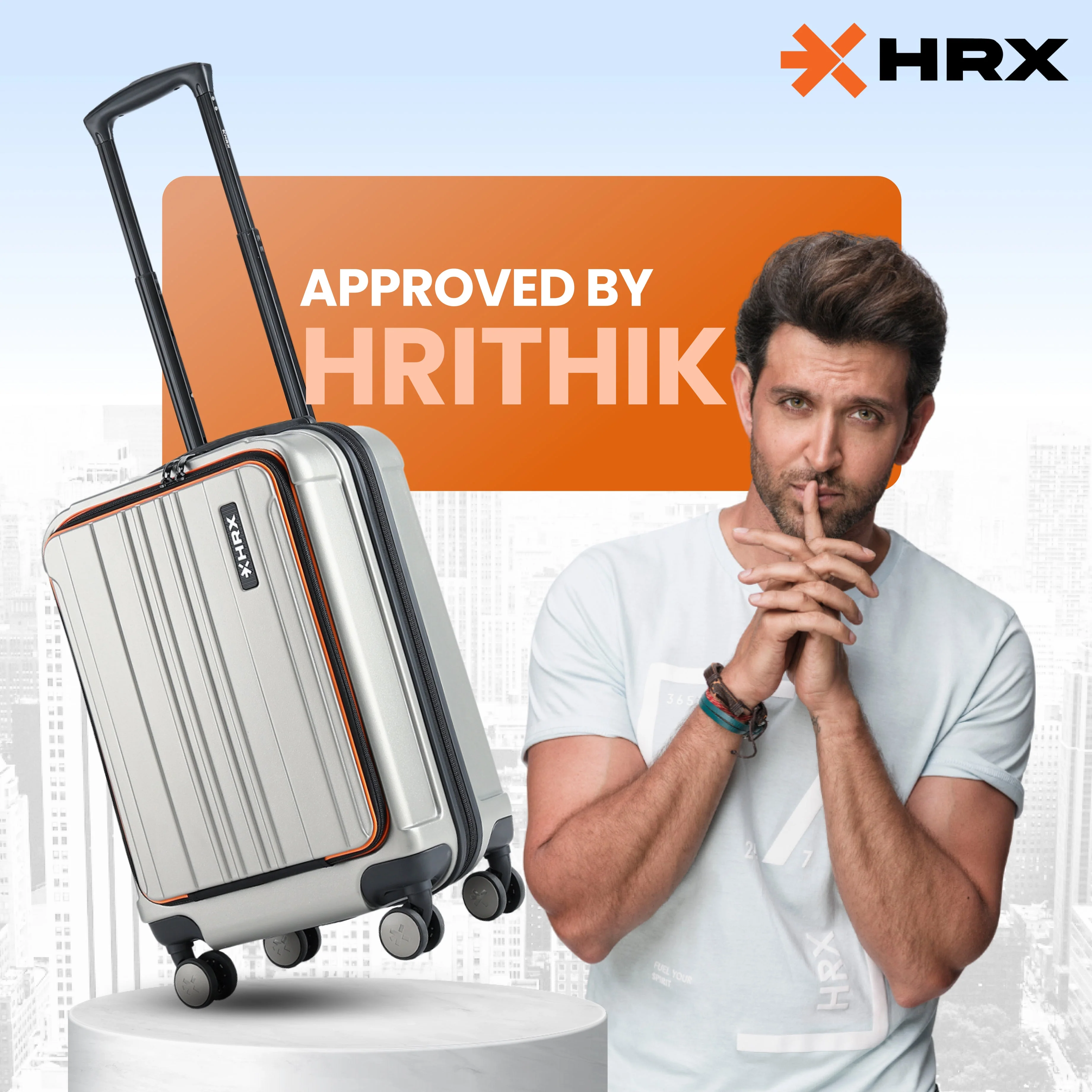 HRX Force Urban Trolley with Laptop Compartment - Image 4