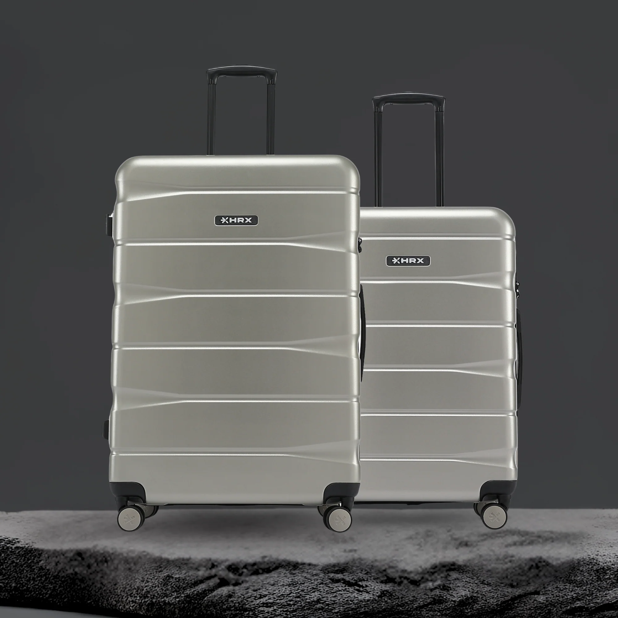 HRX by Hrithik Roshan Hard Body Set of 2 Luggage 8 Wheels - Brute - Image 7