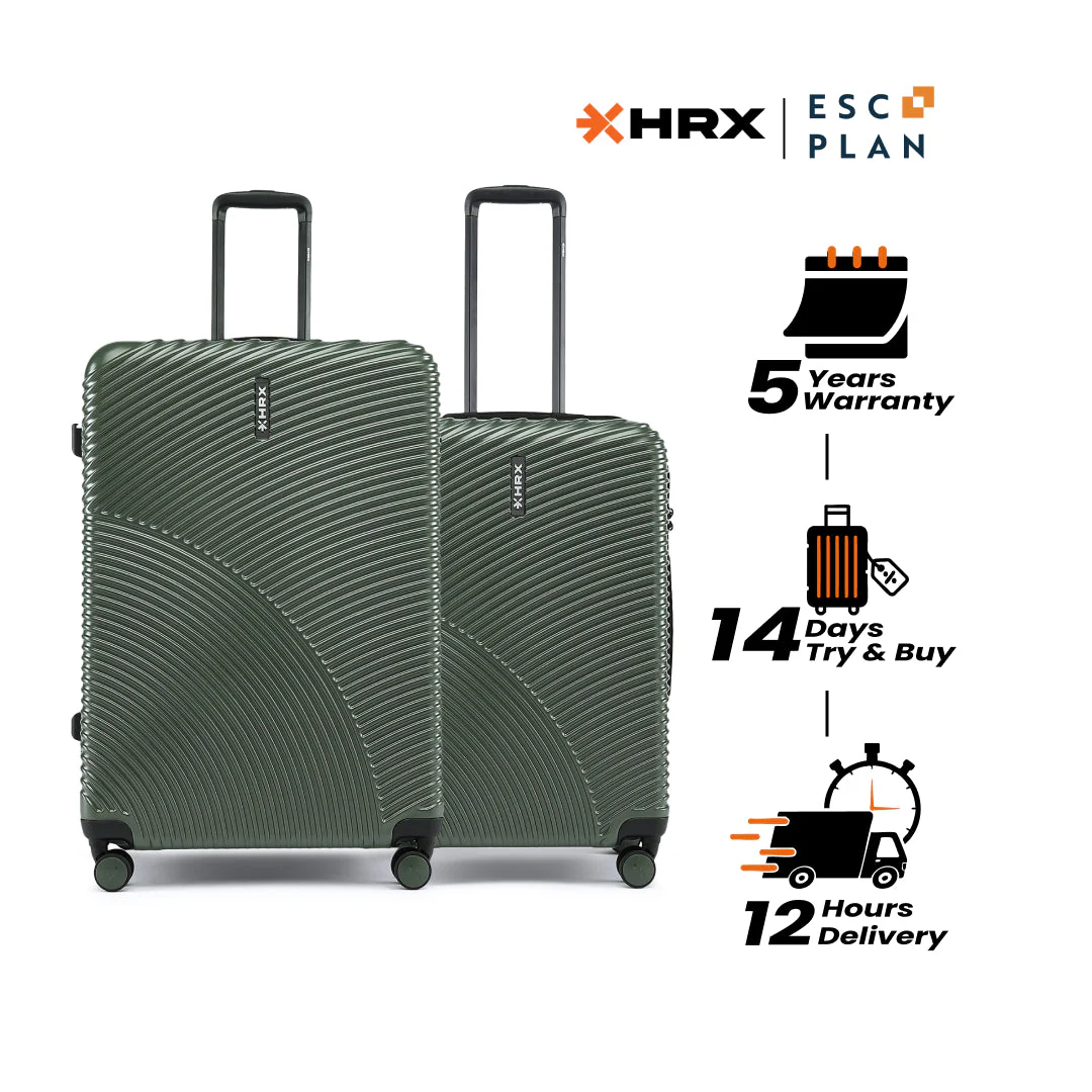 HRX by Hrithik Roshan Hard Body Set of 2 Luggage 8 Wheels - Glide - Image 112