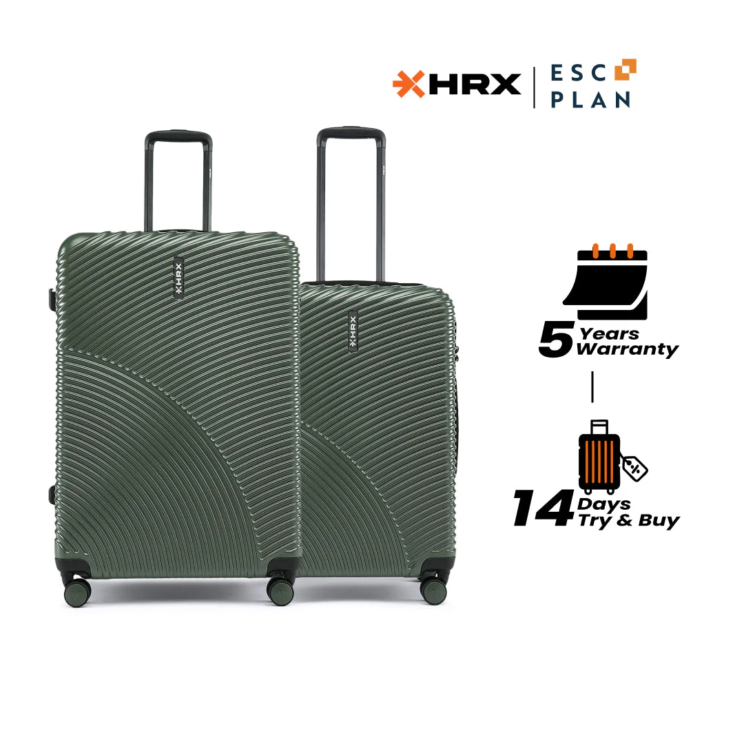 HRX by Hrithik Roshan Hard Body Set of 2 Luggage 8 Wheels - Glide - Image 159