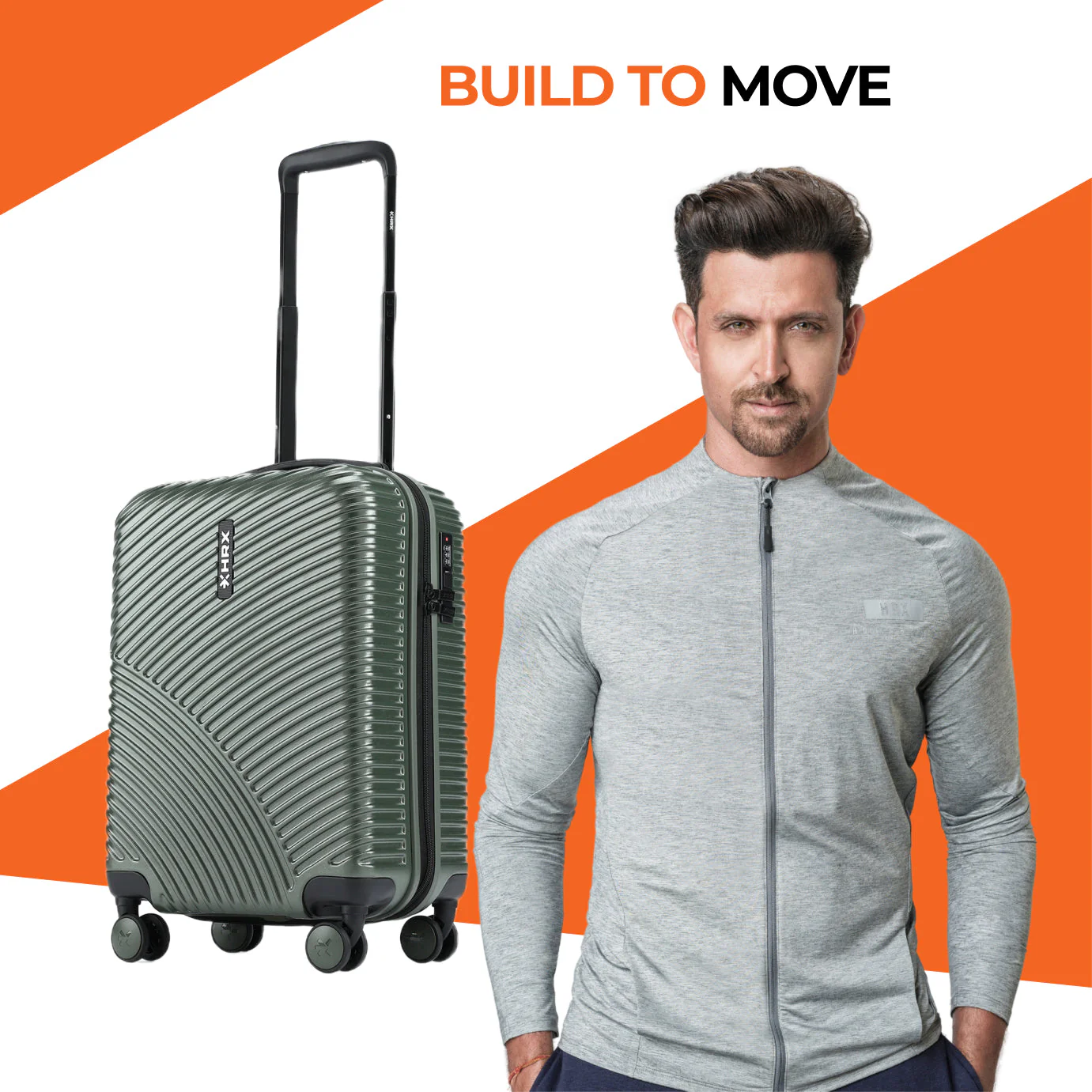 HRX by Hrithik Roshan Hard Body Set of 2 Luggage 8 Wheels - Glide - Image 61