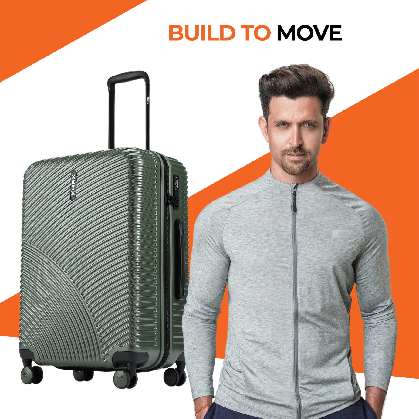 HRX by Hrithik Roshan Hard Body Set of 2 Luggage 8 Wheels - Glide - Image 62