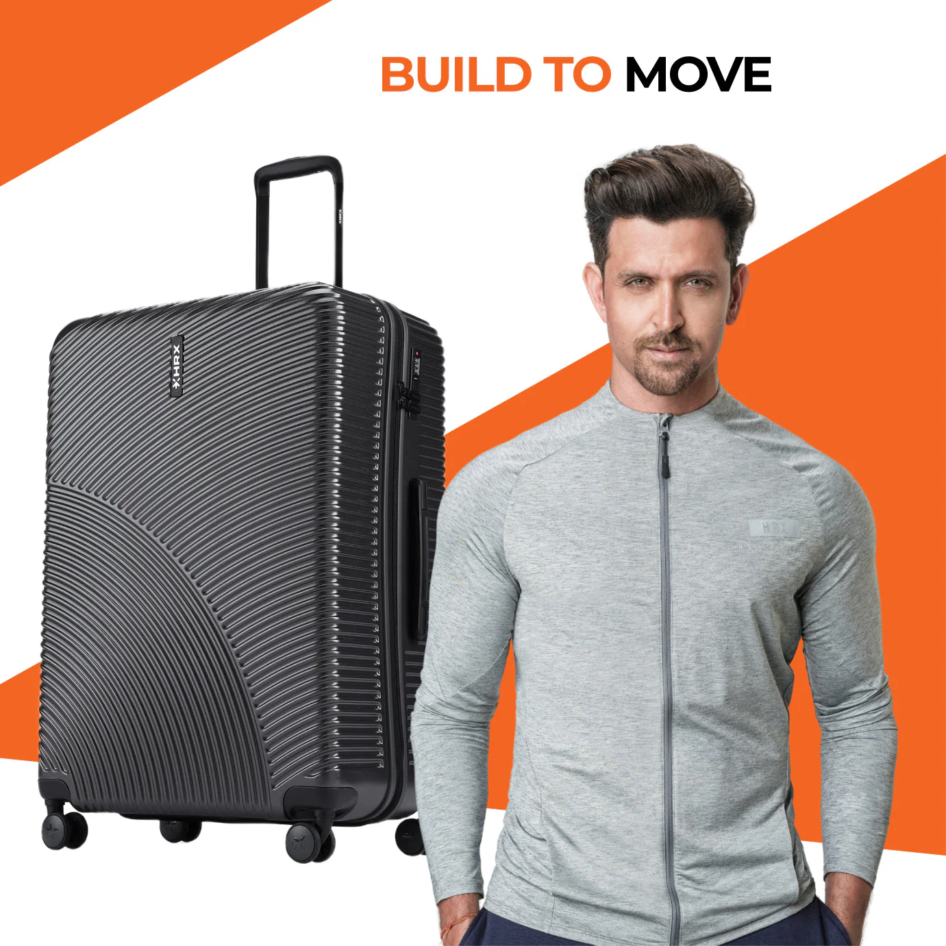 HRX by Hrithik Roshan Hard Body Set of 2 Luggage 8 Wheels - Glide - Image 65