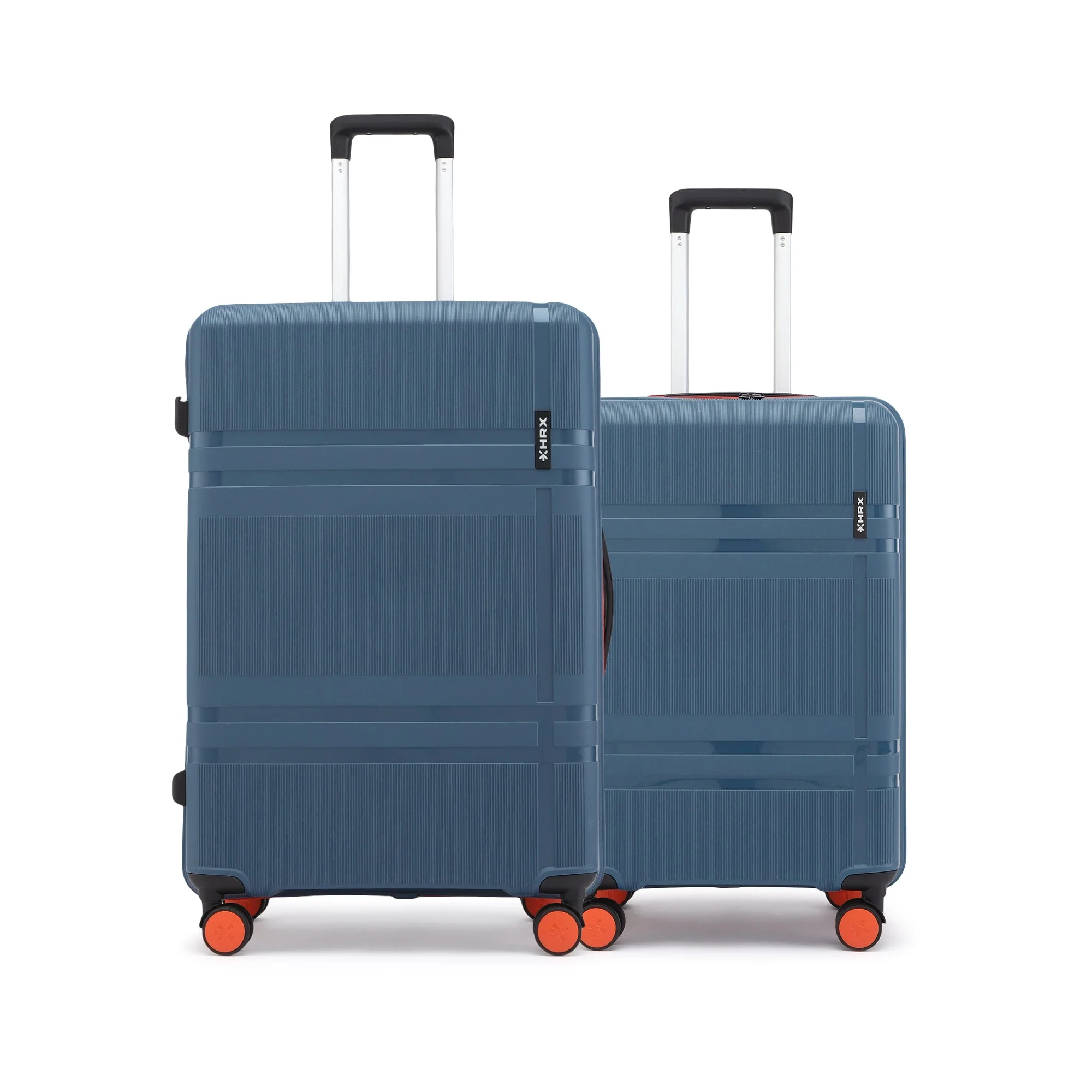 HRX by Hrithik Roshan Hard Body Set of 2 Luggage 8 Wheels - Helium - Image 3