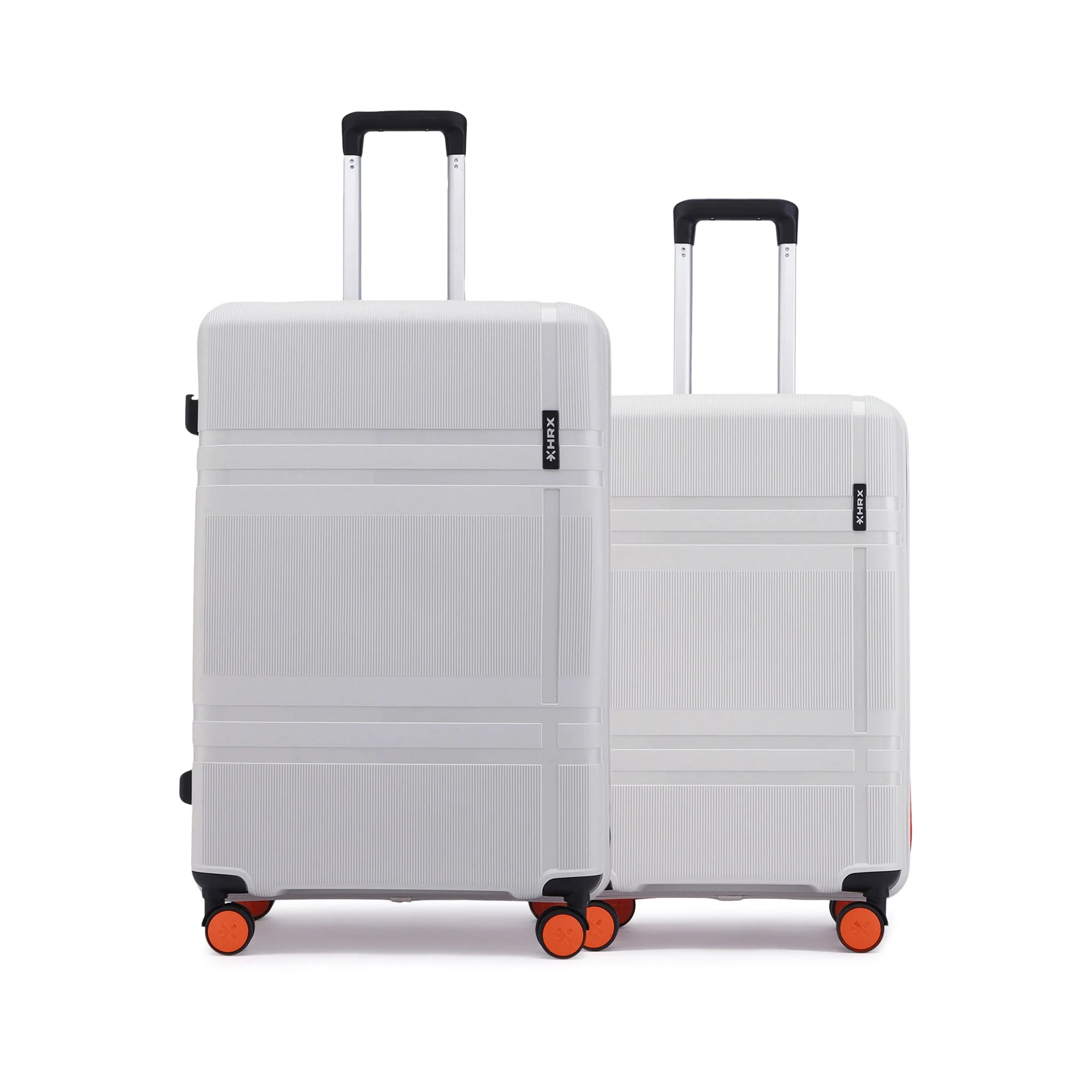 HRX by Hrithik Roshan Hard Body Set of 2 Luggage 8 Wheels - Helium - Image 4
