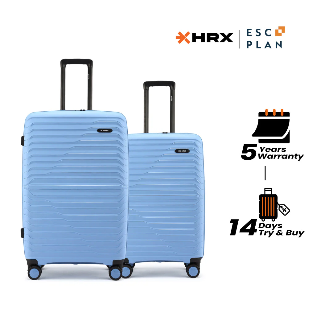 HRX by Hrithik Roshan Hard Body Set of 2 Luggage 8 Wheels - Kyoto - Image 116