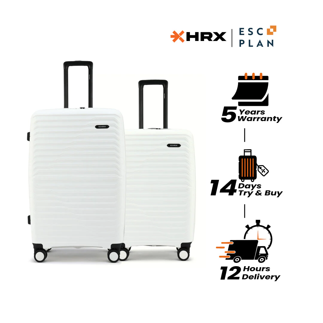 HRX by Hrithik Roshan Hard Body Set of 2 Luggage 8 Wheels - Kyoto - Image 74
