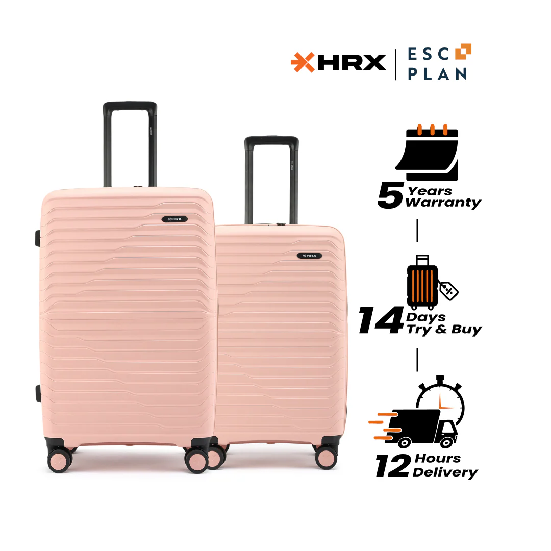 HRX by Hrithik Roshan Hard Body Set of 2 Luggage 8 Wheels - Kyoto - Image 99