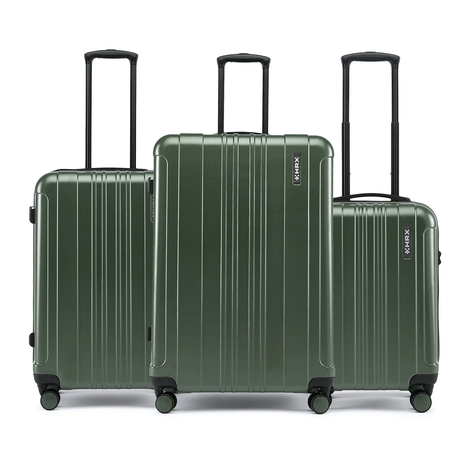 HRX by Hrithik Roshan Hard Body Set of 3 Luggage 8 Wheels - Force - Image 10