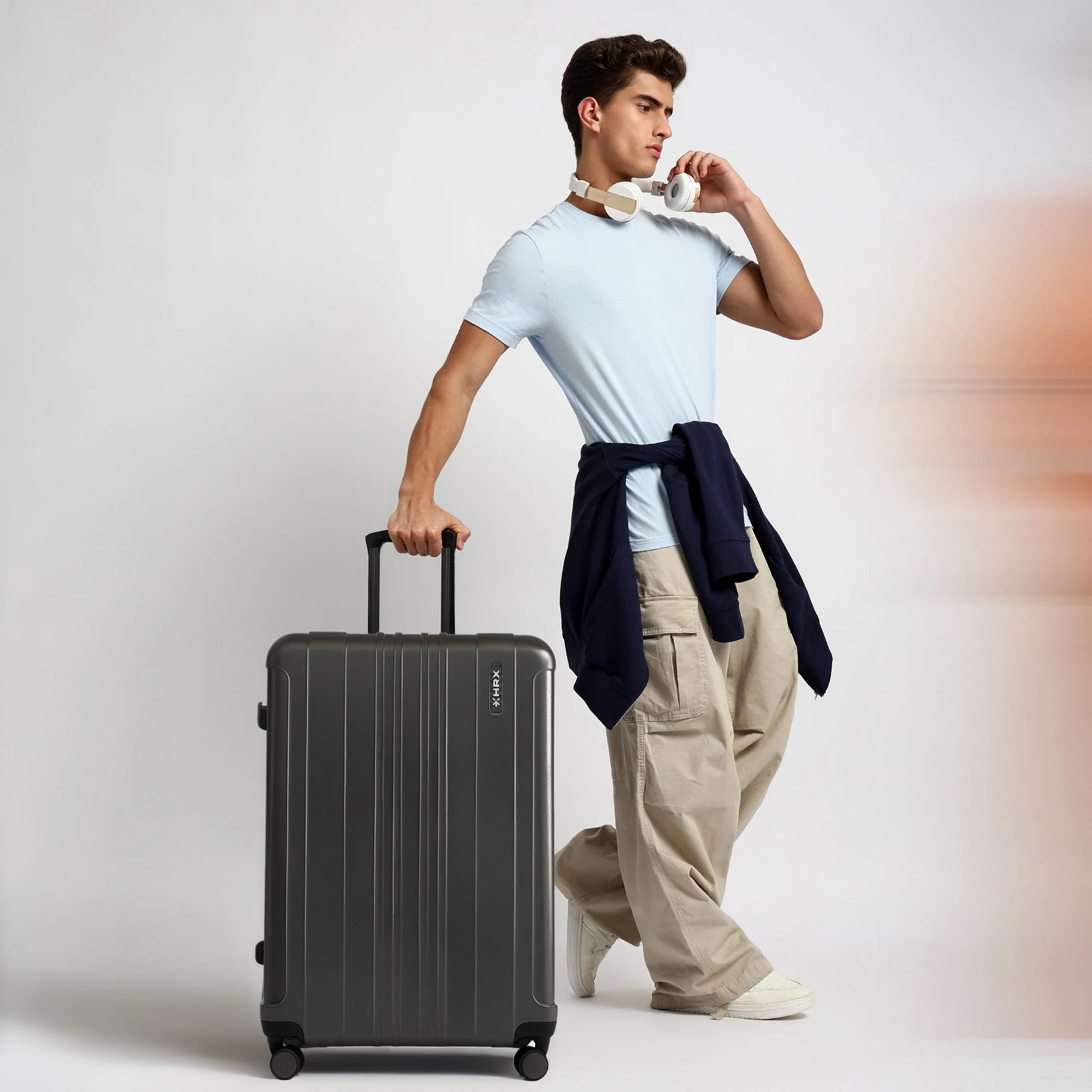HRX by Hrithik Roshan Hard Body Set of 3 Luggage 8 Wheels - Force - Image 35
