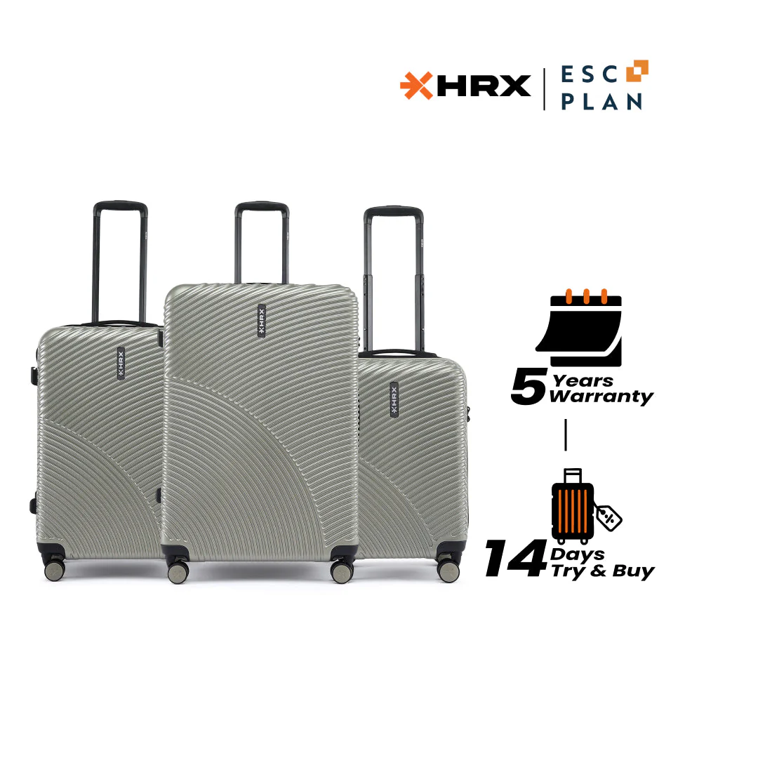 HRX by Hrithik Roshan Hard Body Set of 3 Luggage 8 Wheels - Glide - Image 93