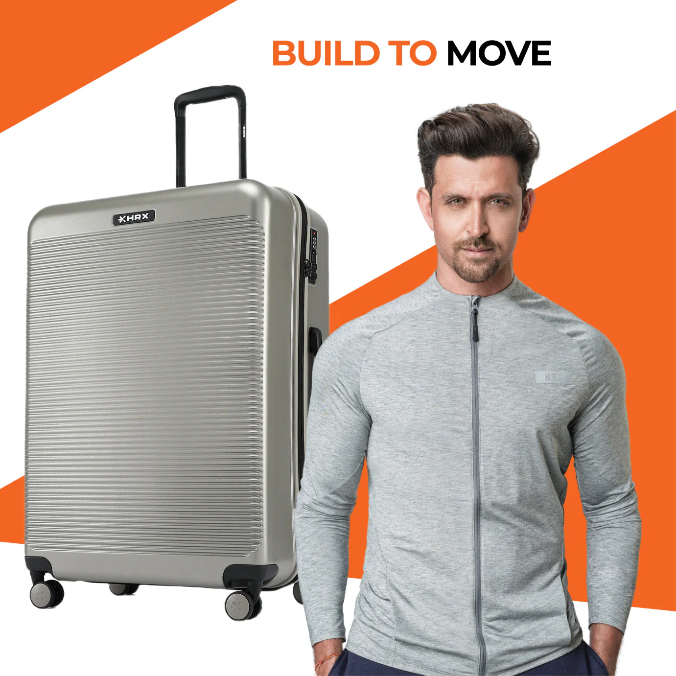HRX by Hrithik Roshan  Large Check-in Suitcase (75 cm) 8 Wheels - Grit - Image 41