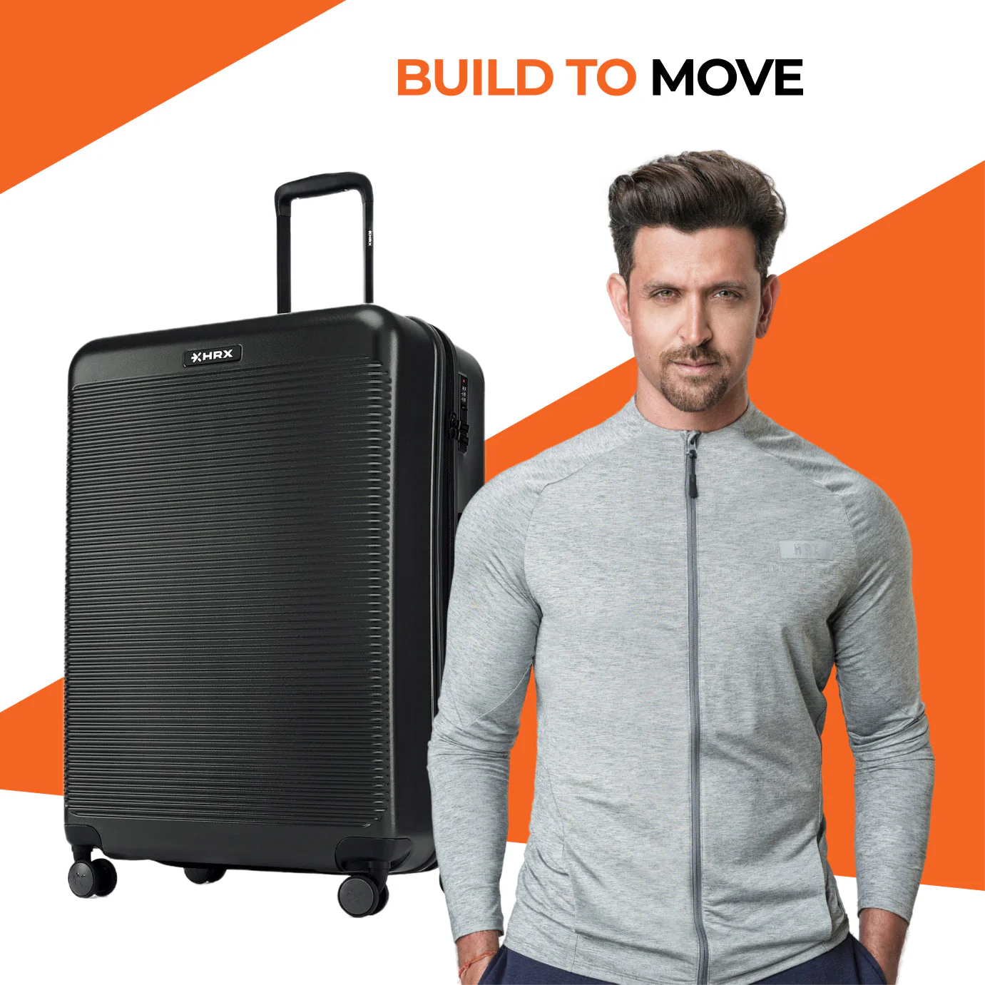 HRX by Hrithik Roshan  Large Check-in Suitcase (75 cm) 8 Wheels - Grit - Image 40
