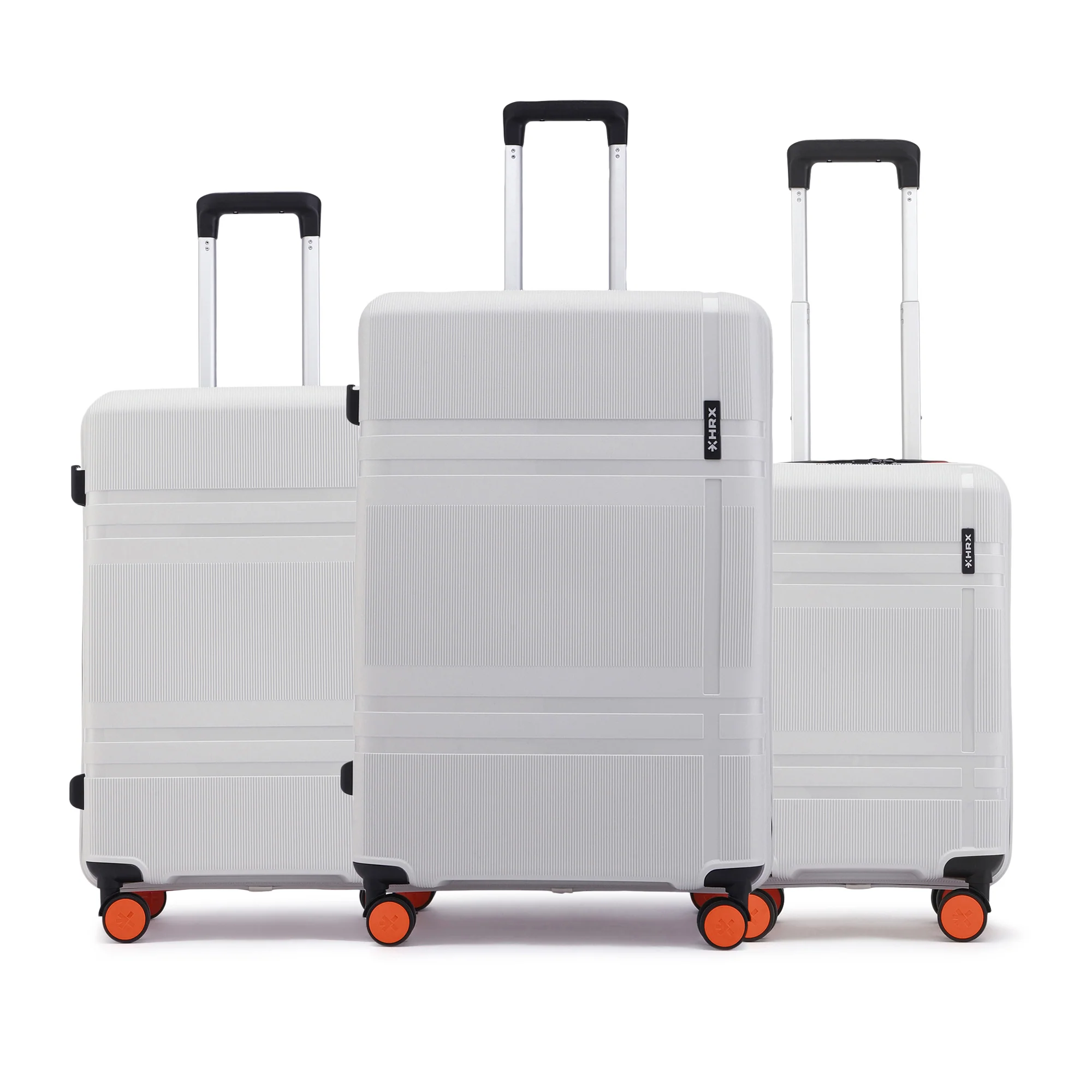 HRX by Hrithik Roshan Hard Body Set of 3 Luggage 8 Wheels - Helium - Image 141