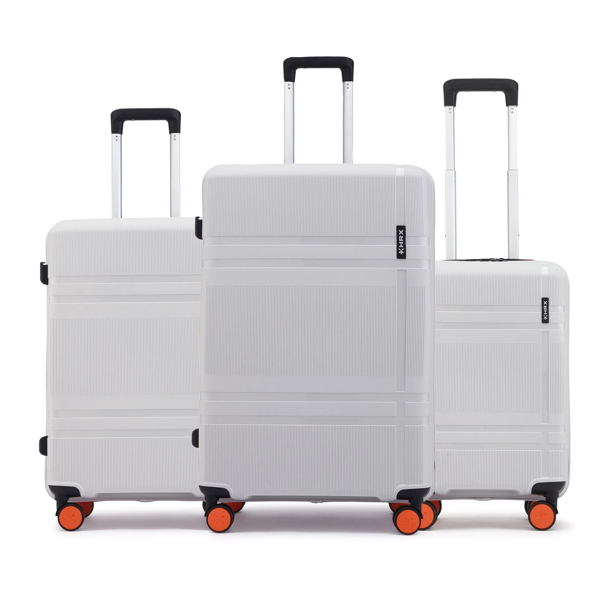 HRX by Hrithik Roshan Hard Body Set of 3 Luggage 8 Wheels - Helium - Image 5
