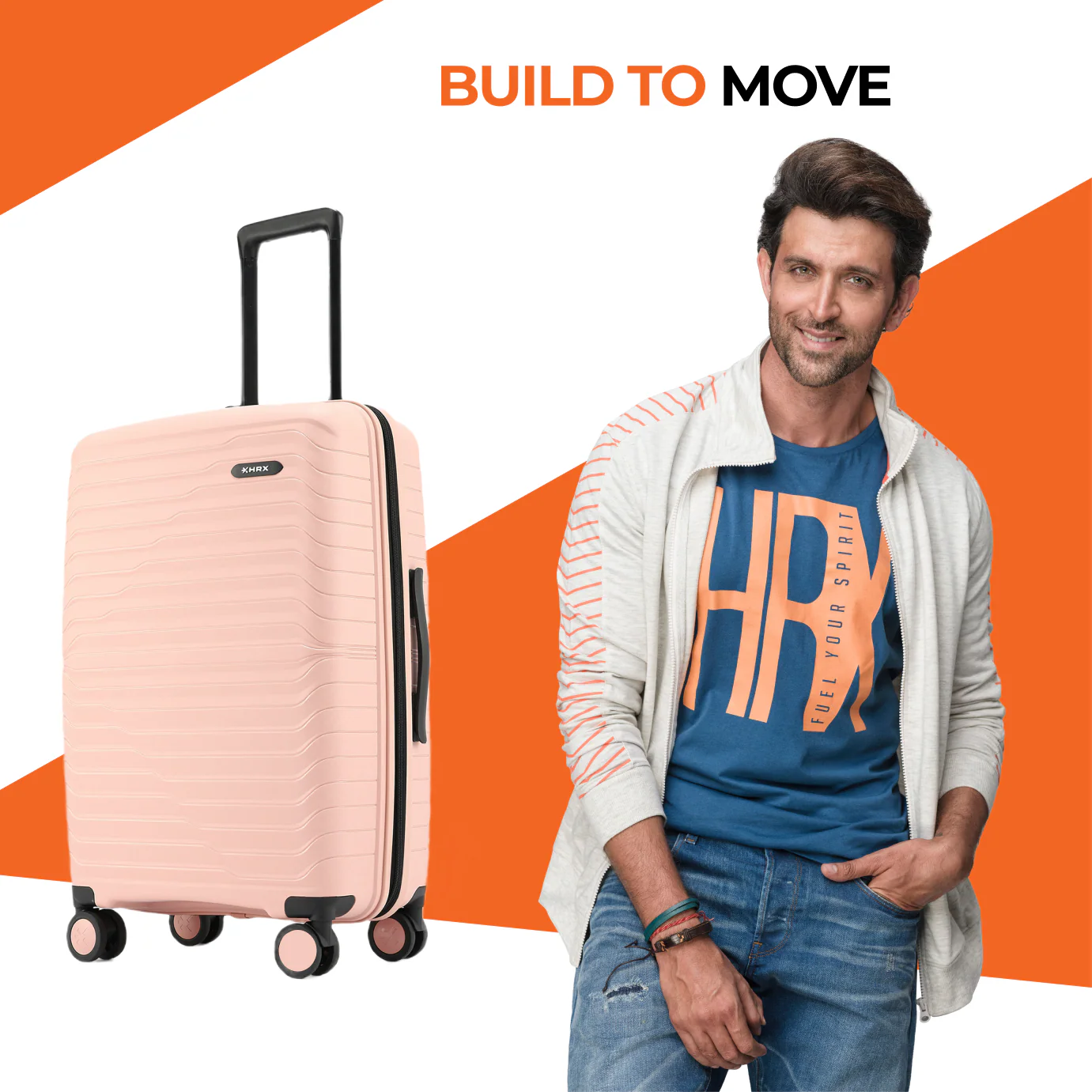 HRX by Hrithik Roshan Hard Body Set of 3 Luggage 8 Wheels - Kyoto - Image 60
