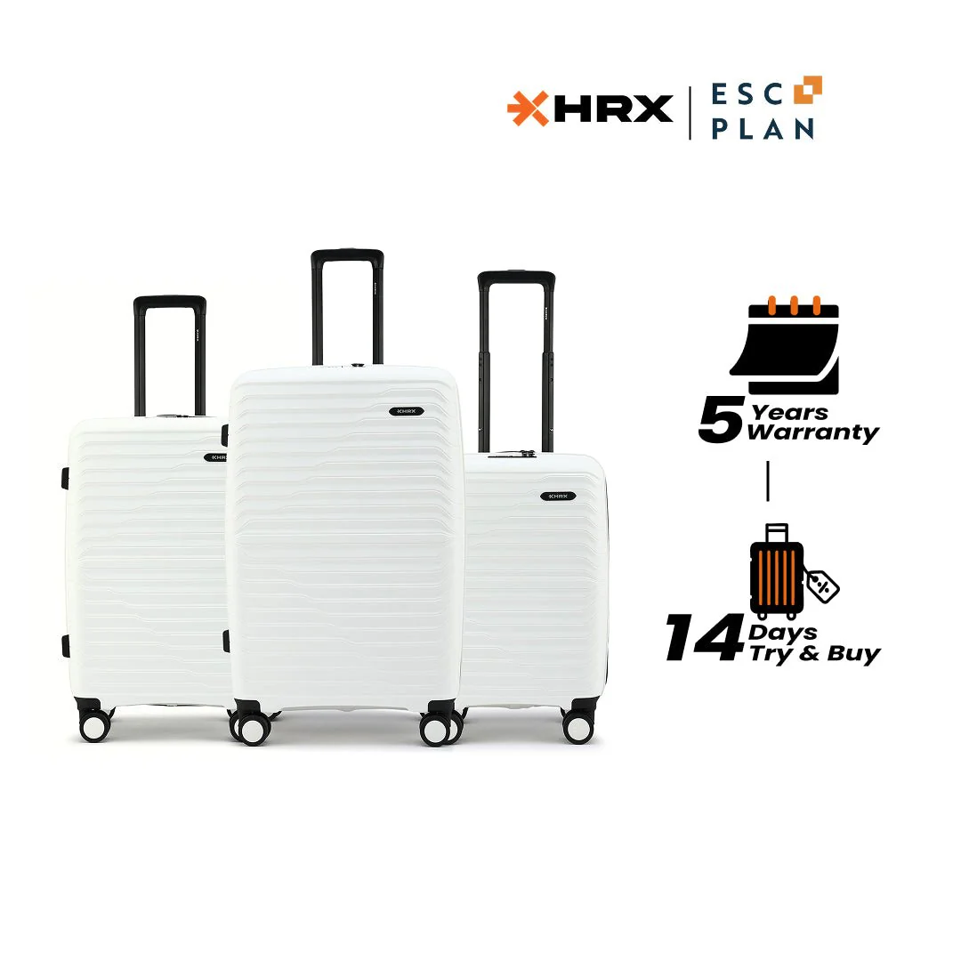 HRX by Hrithik Roshan Hard Body Set of 3 Luggage 8 Wheels - Kyoto - Image 86