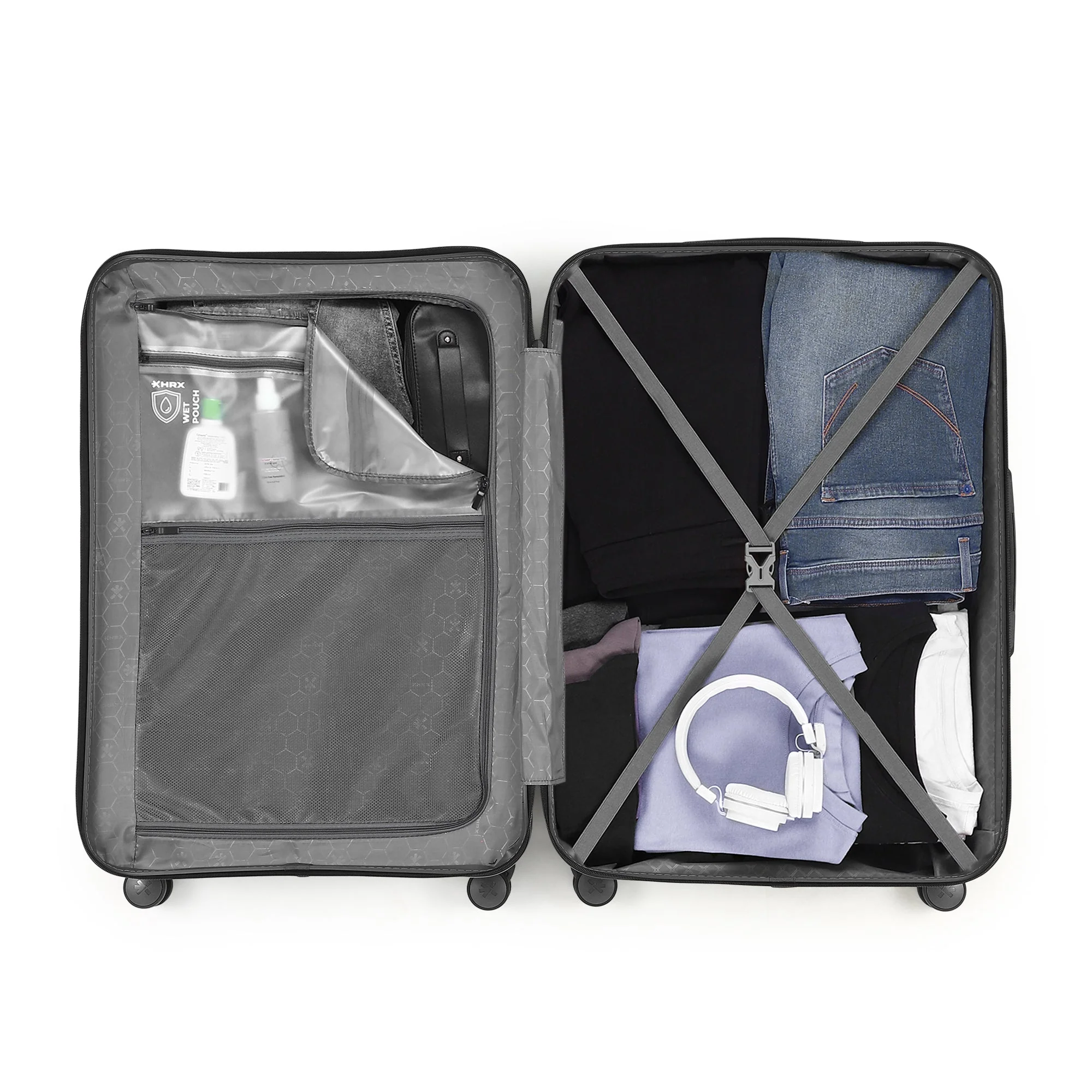 HRX by Hrithik Roshan Large Check-in Suitcase (75 cm) 8 Wheels - Brute - Image 43