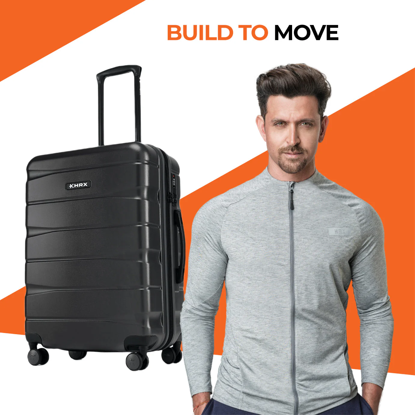 HRX by Hrithik Roshan Medium Check-in Suitcase (65 cm) 8 Wheels - Brute - Image 53