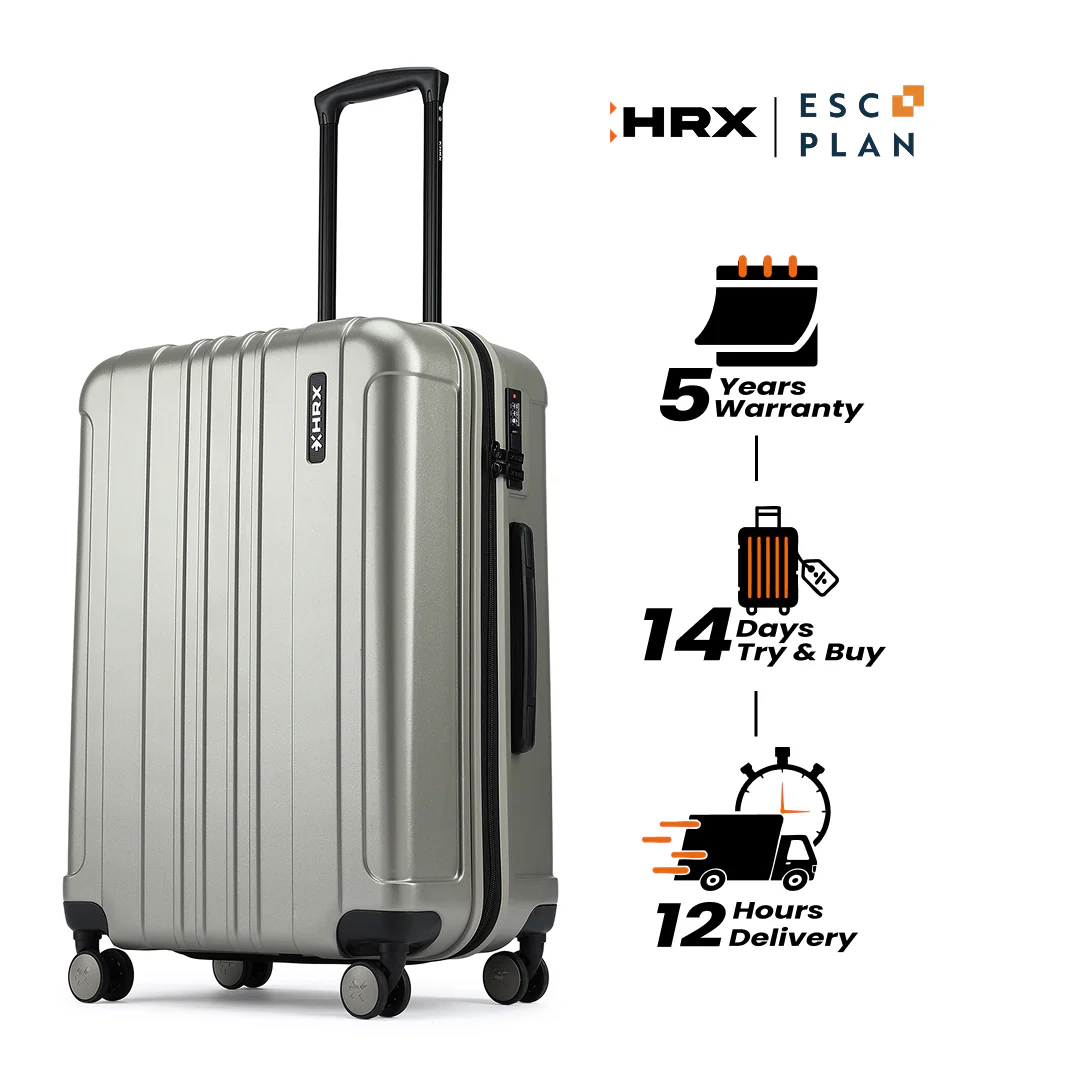 HRX by Hrithik Roshan Medium Check-in Suitcase (65 cm) 8 Wheels - Force - Image 105