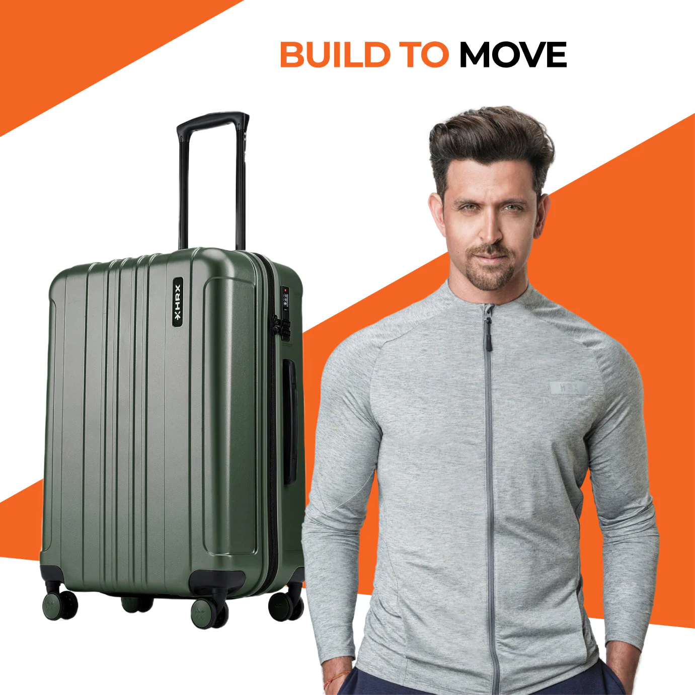 HRX by Hrithik Roshan Medium Check-in Suitcase (65 cm) 8 Wheels - Force - Image 60