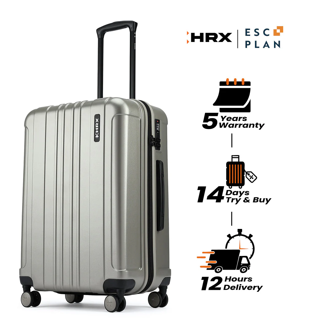 HRX by Hrithik Roshan Medium Check-in Suitcase (65 cm) 8 Wheels - Force - Image 65