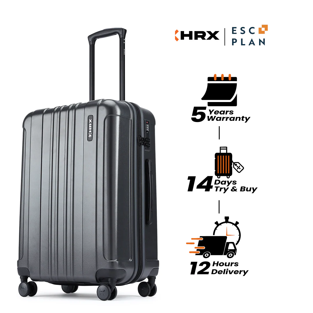 HRX by Hrithik Roshan Medium Check-in Suitcase (65 cm) 8 Wheels - Force - Image 72