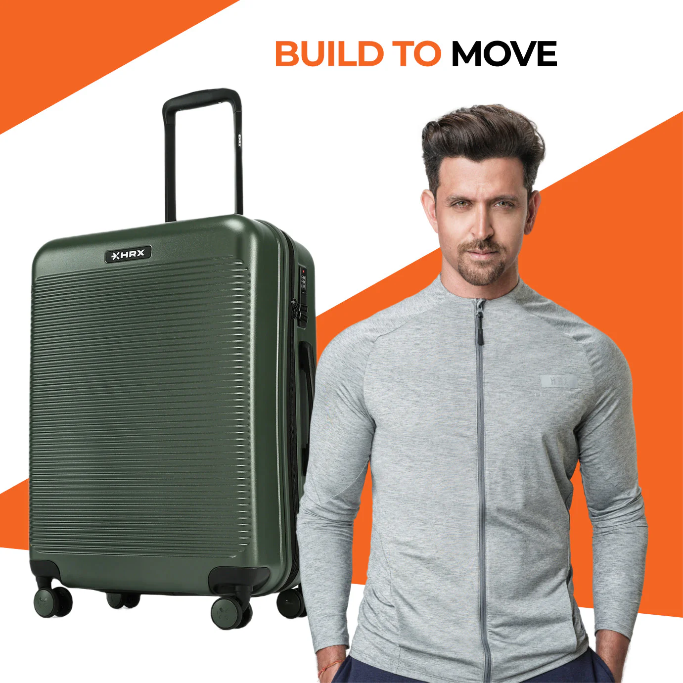 HRX by Hrithik Roshan Medium Check-in Suitcase (65 cm) 8 Wheels - Grit - Image 50