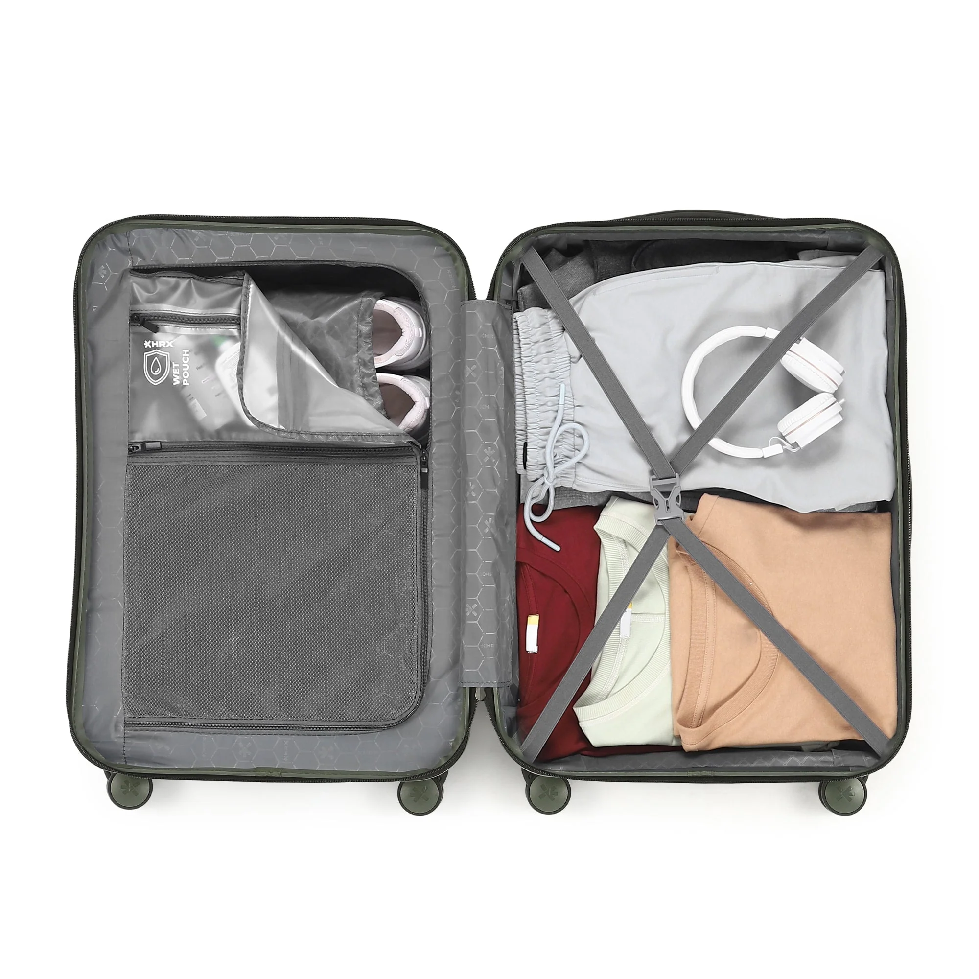HRX by Hrithik Roshan Medium Check-in Suitcase (65 cm) 8 Wheels - Grit - Image 66