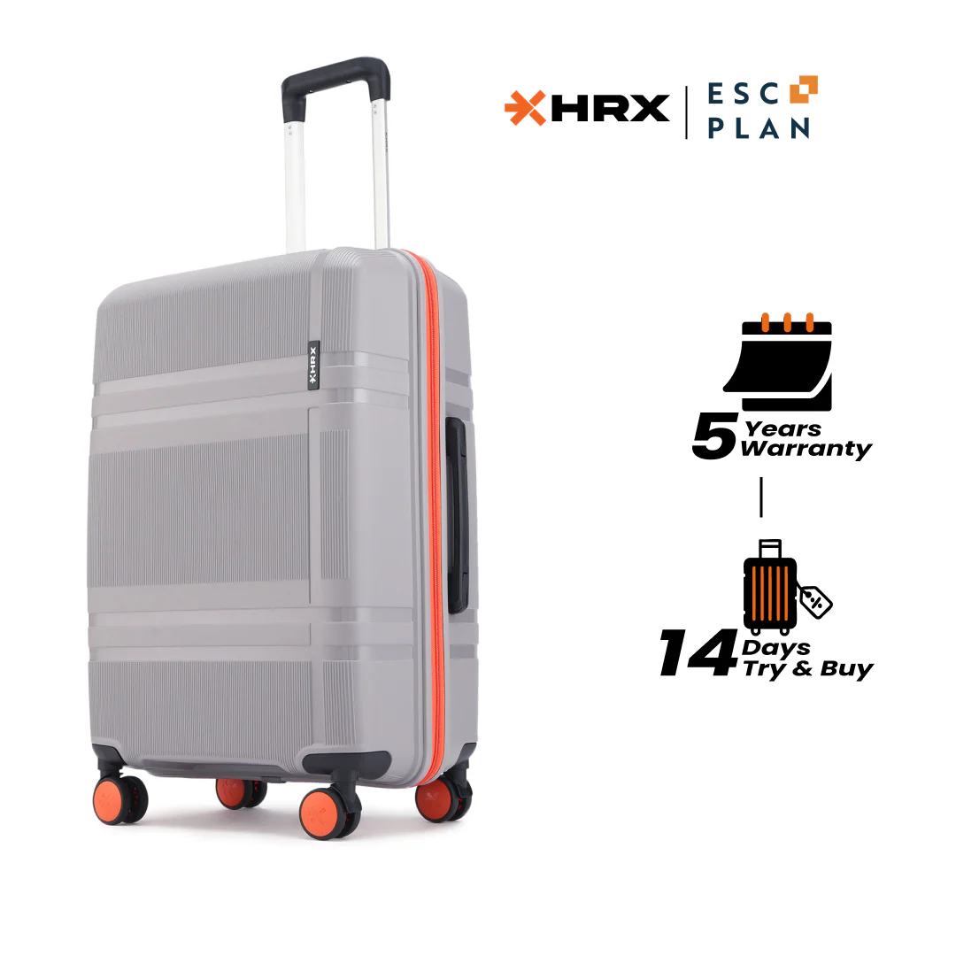 HRX by Hrithik Roshan Medium Check-in Suitcase (65 cm) 8 Wheels - Helium - Image 179