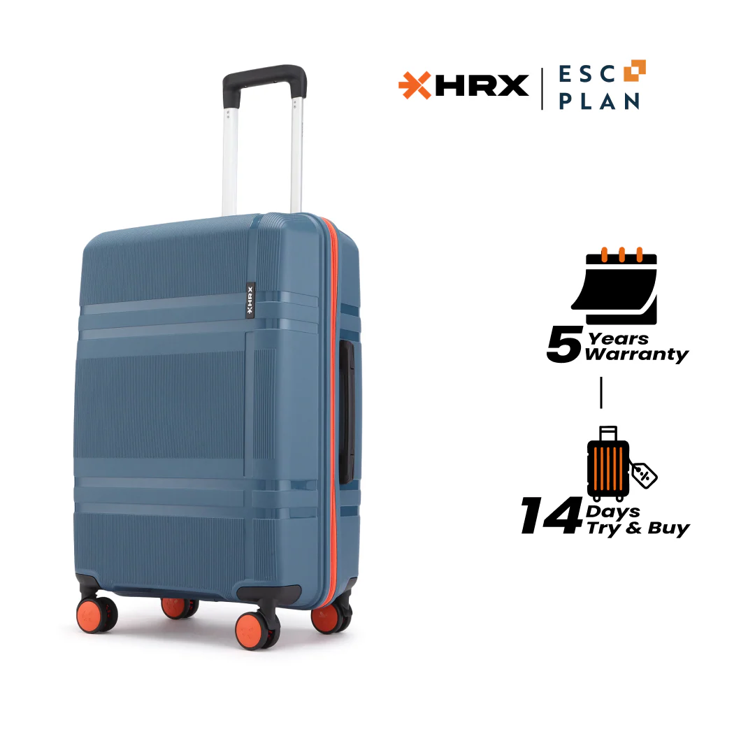 HRX by Hrithik Roshan Medium Check-in Suitcase (65 cm) 8 Wheels - Helium - Image 180