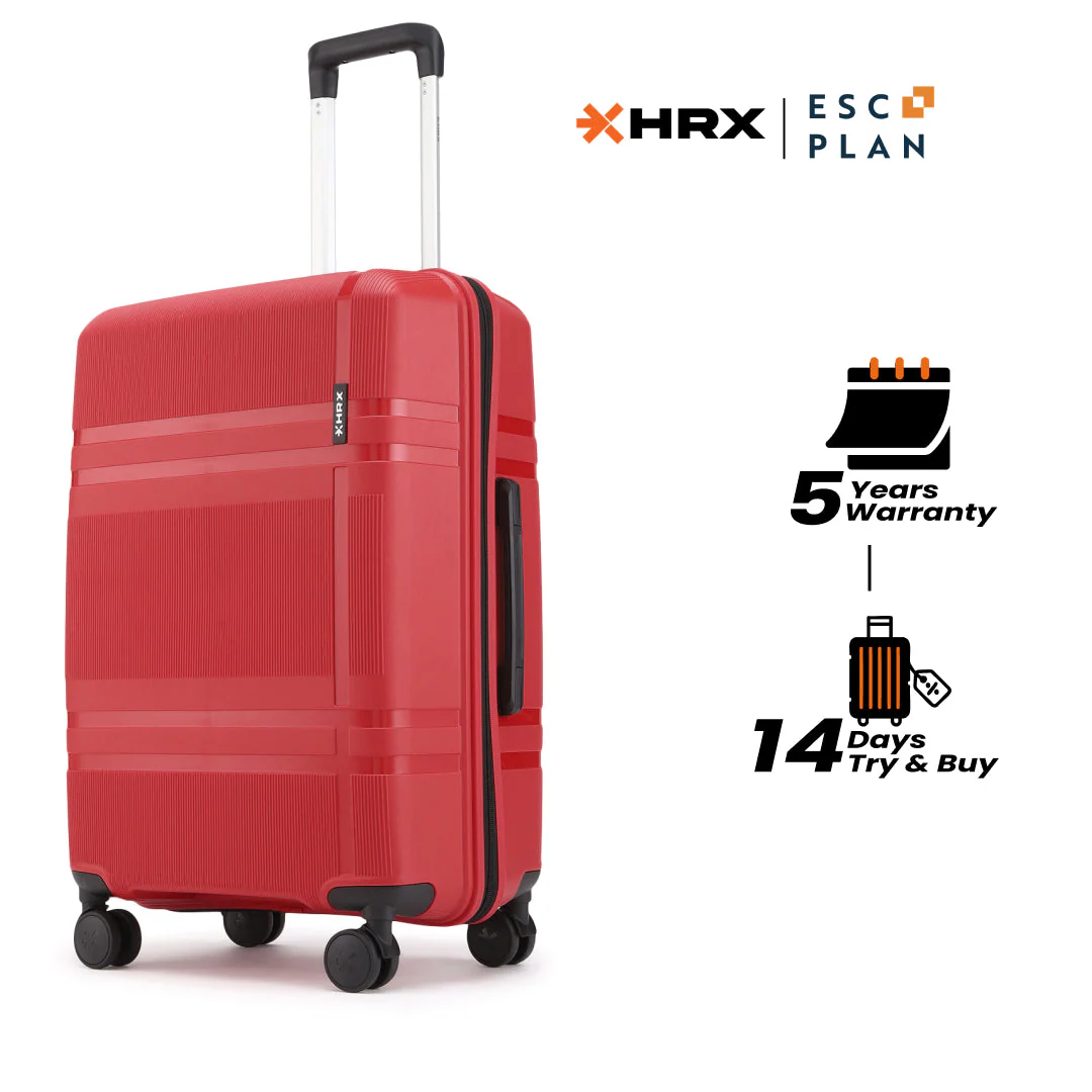 HRX by Hrithik Roshan Medium Check-in Suitcase (65 cm) 8 Wheels - Helium - Image 181
