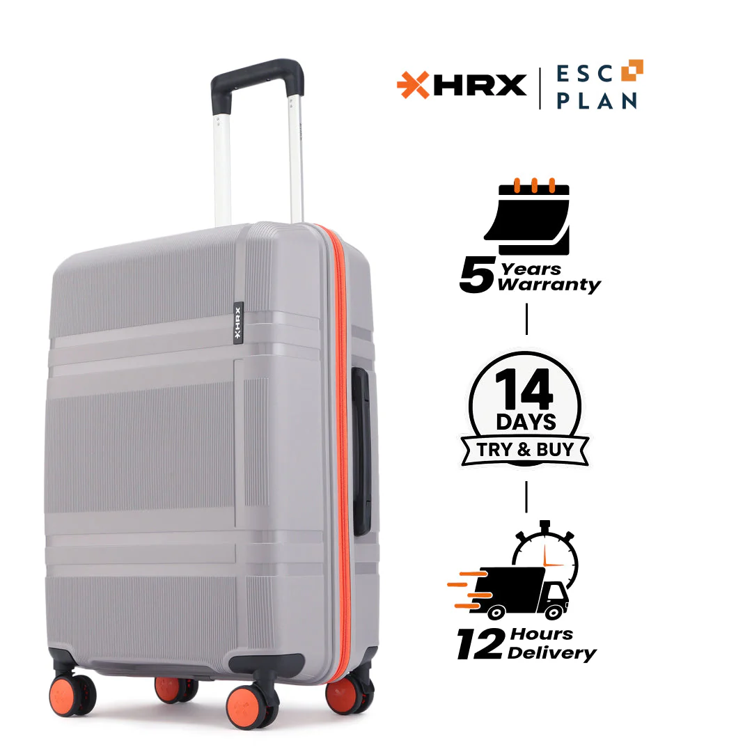 HRX by Hrithik Roshan Medium Check-in Suitcase (65 cm) 8 Wheels - Helium - Image 77