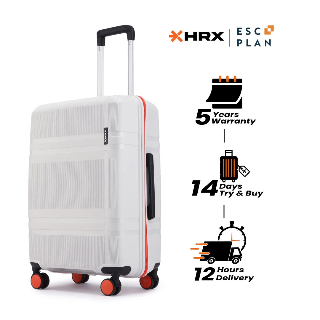 HRX by Hrithik Roshan Medium Check-in Suitcase (65 cm) 8 Wheels - Helium - Image 80