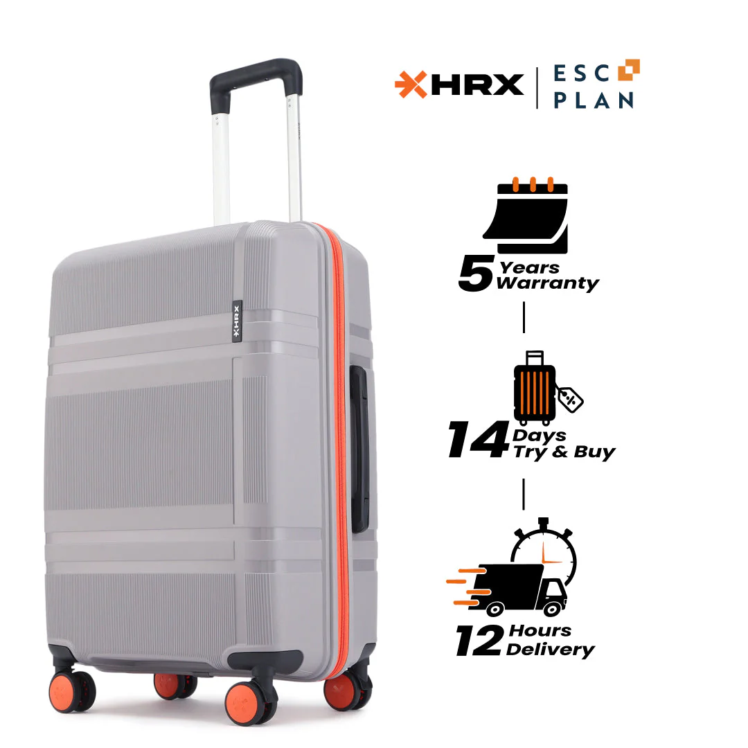 HRX by Hrithik Roshan Medium Check-in Suitcase (65 cm) 8 Wheels - Helium - Image 81