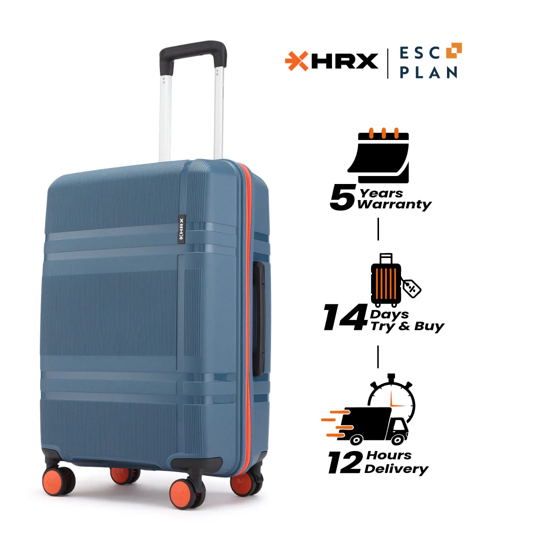 HRX by Hrithik Roshan Medium Check-in Suitcase (65 cm) 8 Wheels - Helium - Image 83
