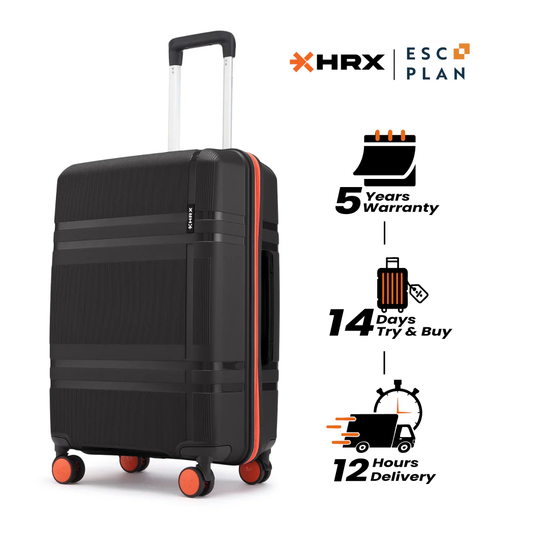 HRX by Hrithik Roshan Medium Check-in Suitcase (65 cm) 8 Wheels - Helium - Image 91