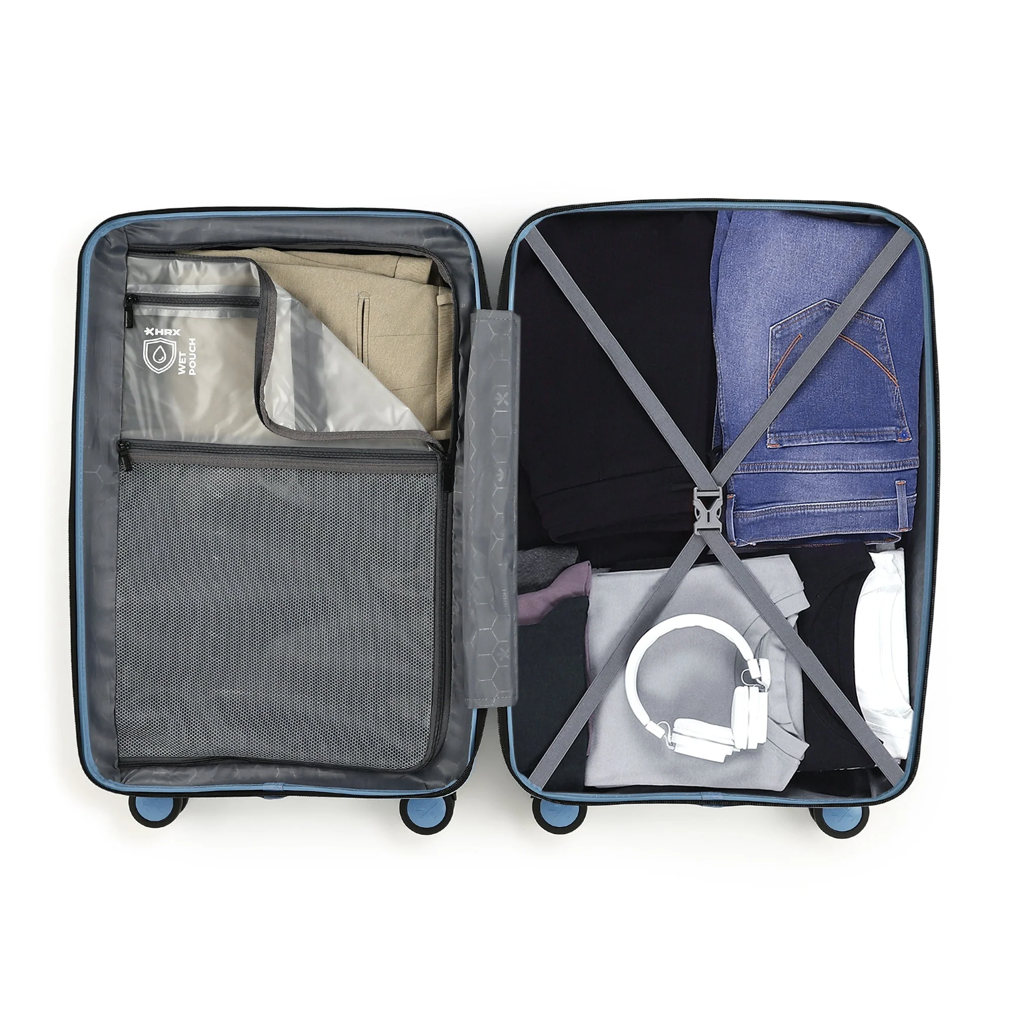 HRX by Hrithik Roshan Medium Check-in Suitcase (65 cm) 8 Wheels - Kyoto - Image 16