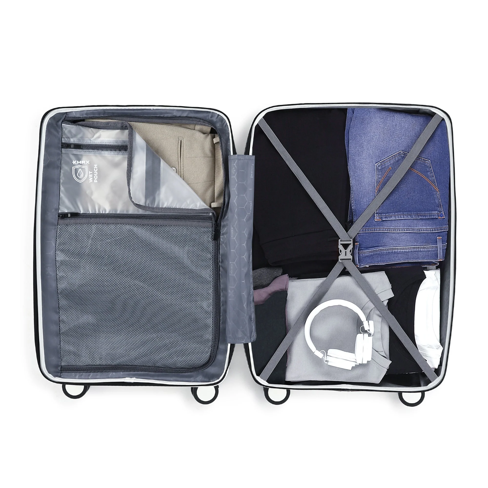 HRX by Hrithik Roshan Medium Check-in Suitcase (65 cm) 8 Wheels - Kyoto - Image 24