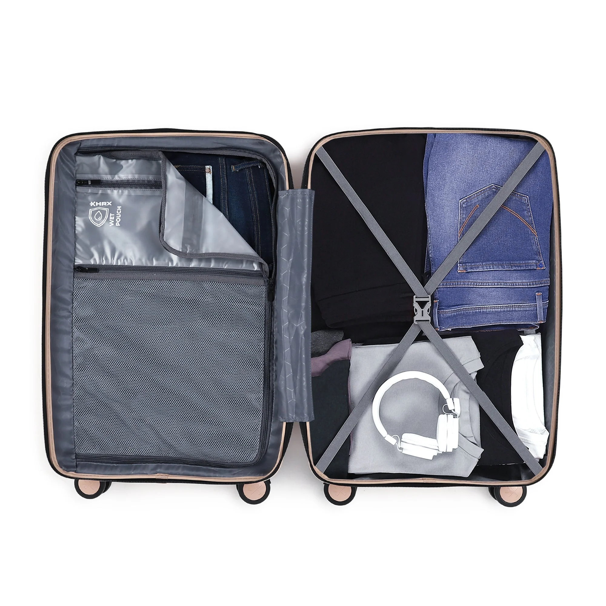 HRX by Hrithik Roshan Medium Check-in Suitcase (65 cm) 8 Wheels - Kyoto - Image 29