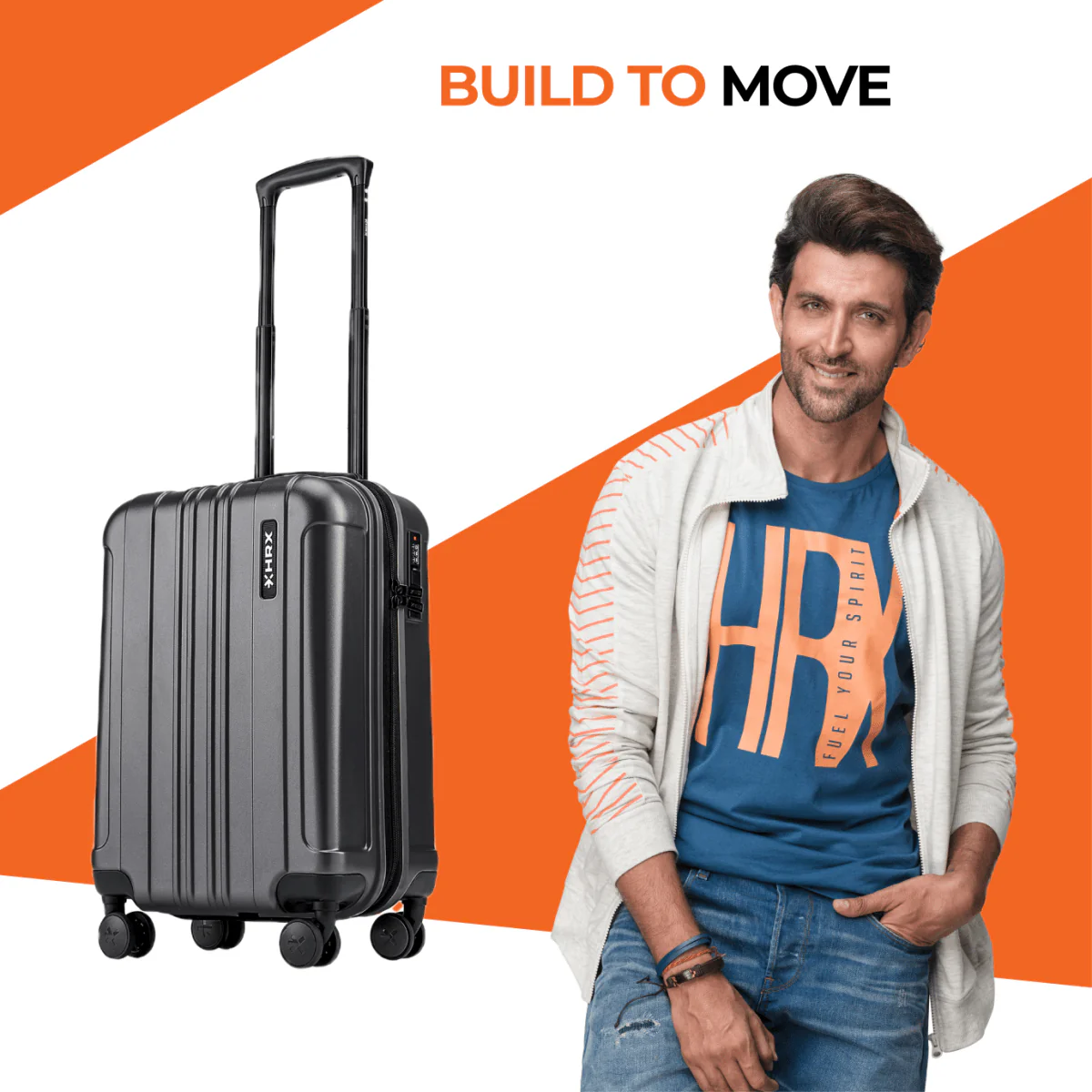 HRX by Hrithik Roshan Small Cabin Suitcase (56 cm) 8 Wheels - Force - Image 76