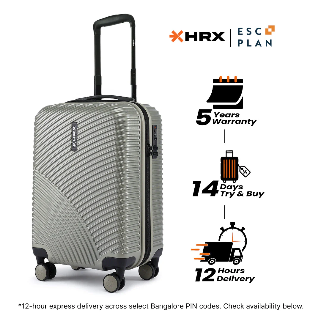 HRX by Hrithik Roshan Small Cabin Suitcase (56 cm) 8 Wheels - Glide - Image 117