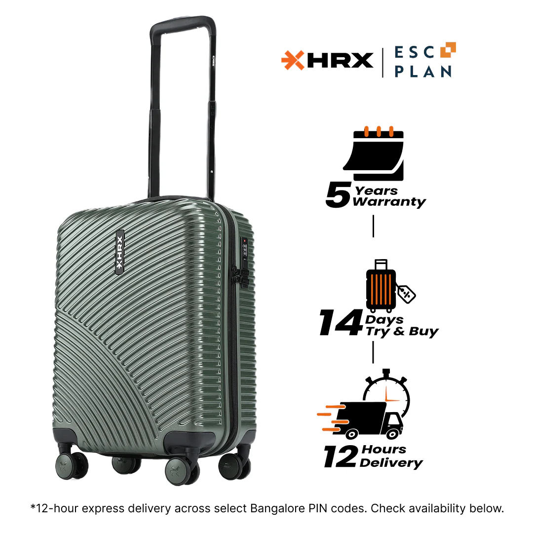 HRX by Hrithik Roshan Small Cabin Suitcase (56 cm) 8 Wheels - Glide - Image 118