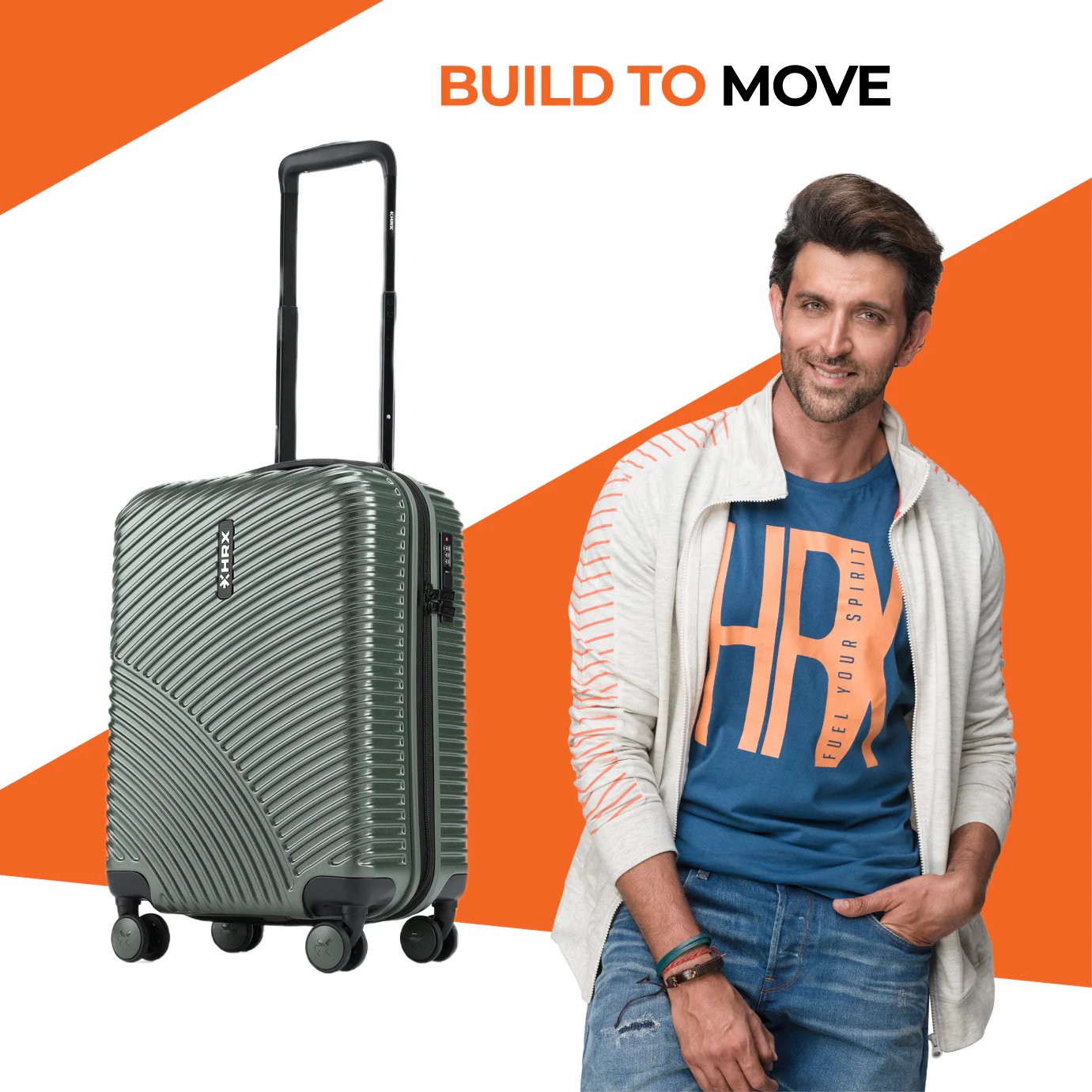 HRX by Hrithik Roshan Small Cabin Suitcase (56 cm) 8 Wheels - Glide - Image 87