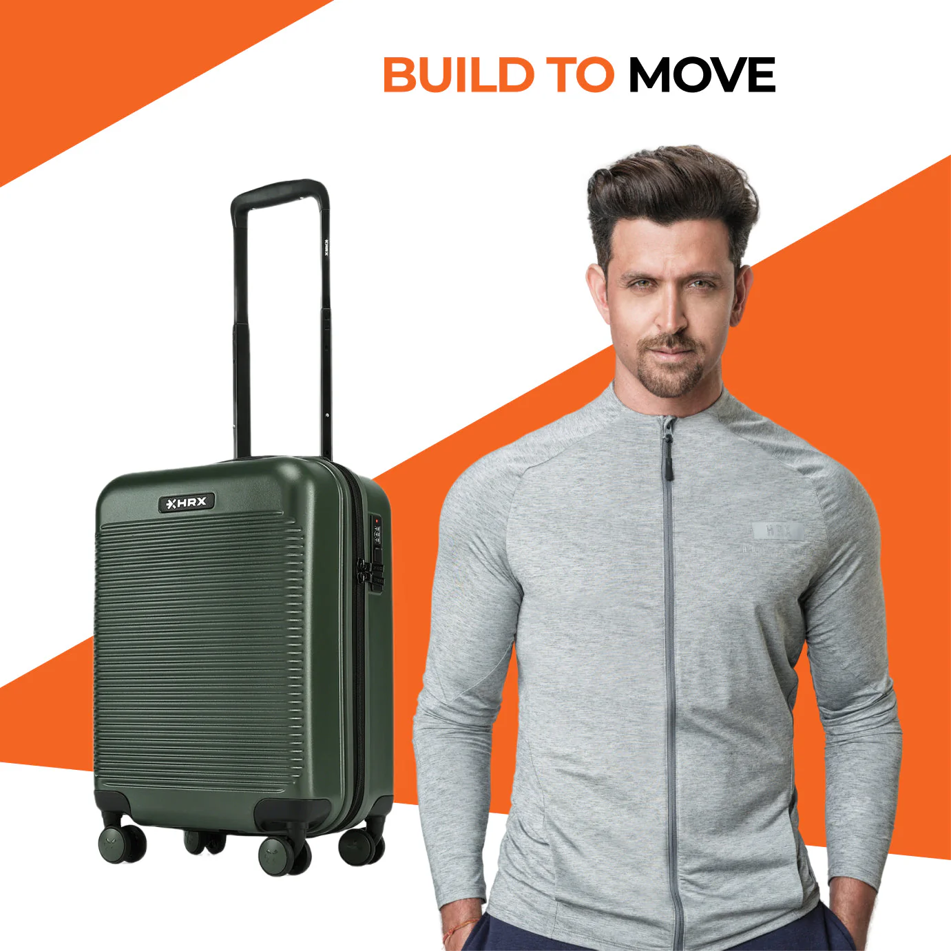 HRX by Hrithik Roshan Small Cabin Suitcase (56 cm) 8 Wheels - Grit - Image 62