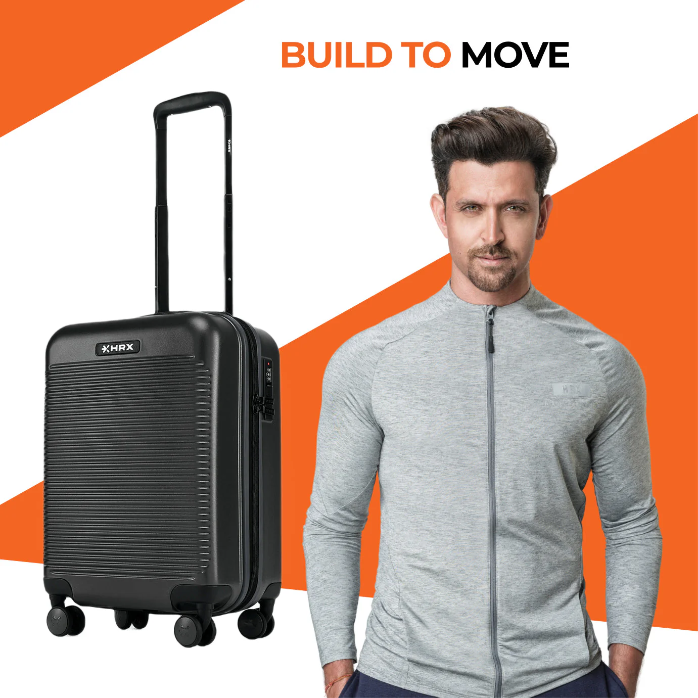 HRX by Hrithik Roshan Small Cabin Suitcase (56 cm) 8 Wheels - Grit - Image 63