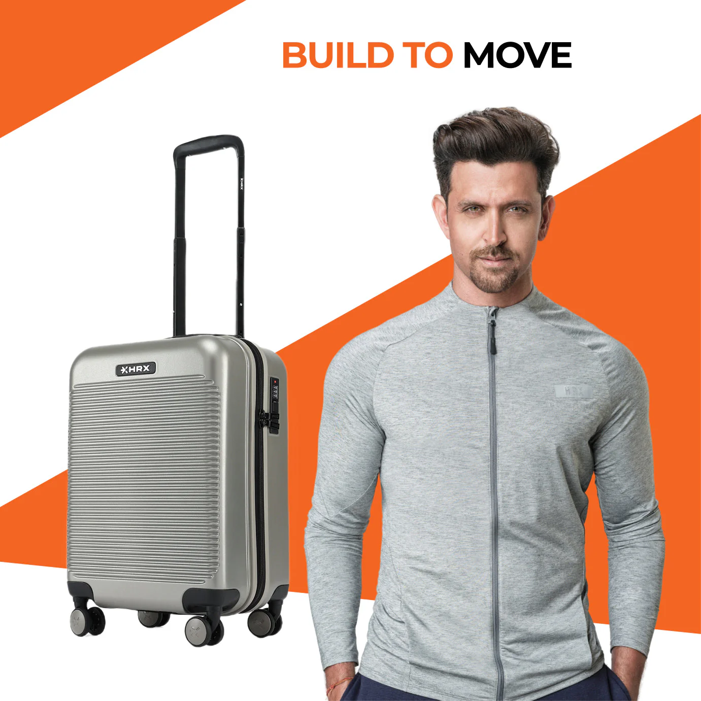 HRX by Hrithik Roshan Small Cabin Suitcase (56 cm) 8 Wheels - Grit - Image 64