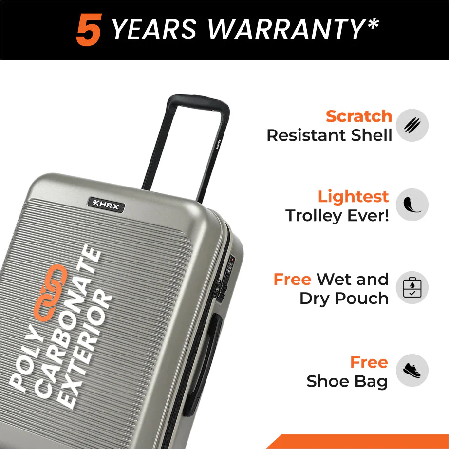 HRX by Hrithik Roshan Small Cabin Suitcase (56 cm) 8 Wheels - Grit - Image 71